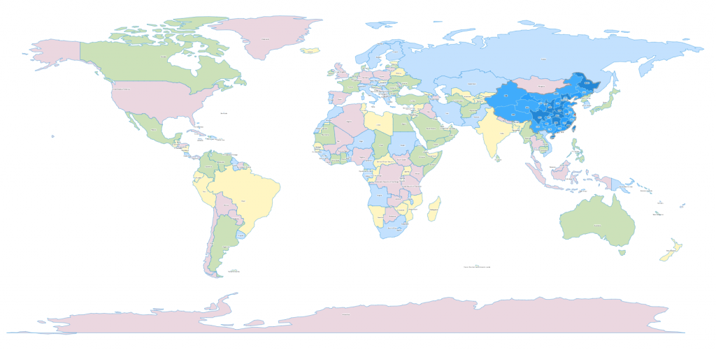 世界地图 by qunee